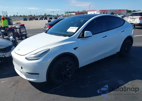 2022 Tesla Model Y Long Range Dual Motor All-Wheel Drive из США, поврежденный, VIN 7SAYGDEE2NF385647